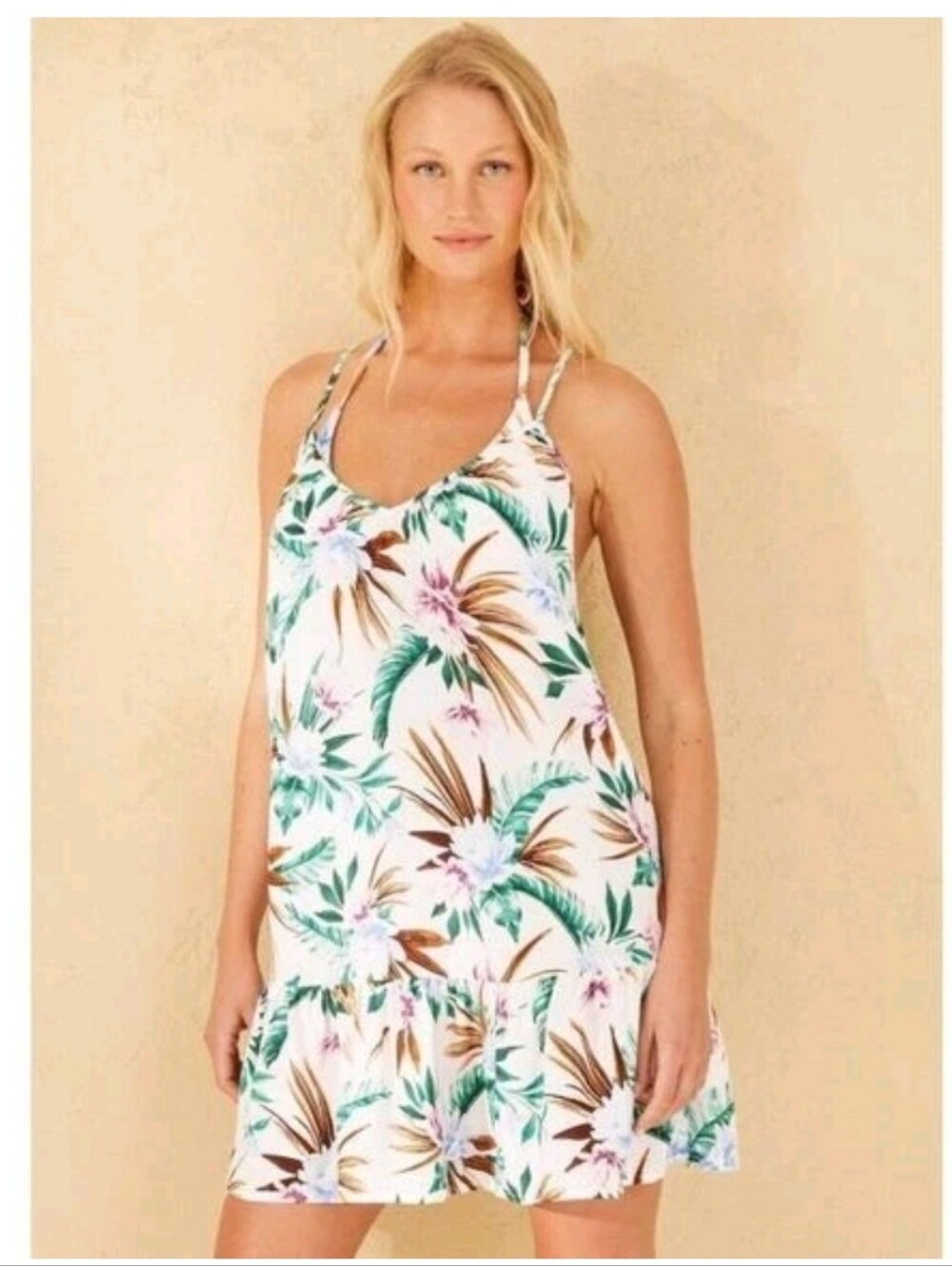 Women's Cover Up Cross Back Tank Dress Shade & Shore Size Large
